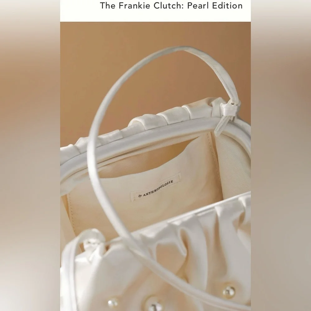 Anthropologie The Frankie Clutch: Pearl Edition NWT